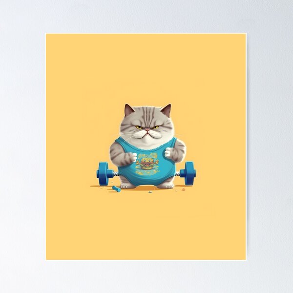Item preview, Fit Feline Journey: Chubby Cat's Weight Loss Adventure designed and sold by Blackstylez.