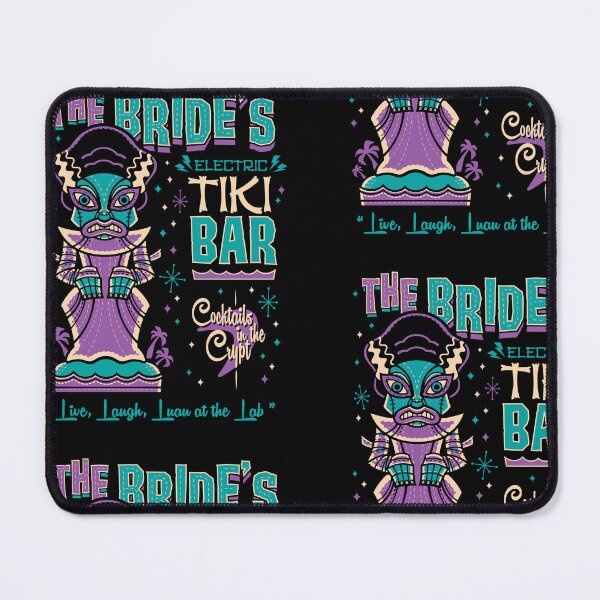 Item preview, Bride of Frankenstein Tiki Bar - Retro Vintage Creepy Cute Surf designed and sold by Nemons.