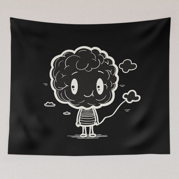 Item preview, HAPPY BRAIN - BLACK designed and sold by Ascendence.