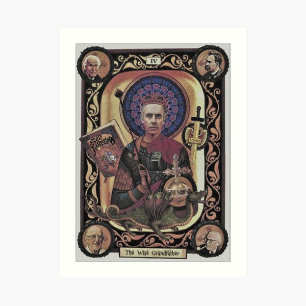 The Wise Grandfather (wall art) Art Print