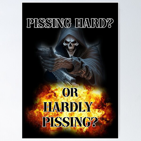 Item preview, pissing hard or hardly pissing designed and sold by InMyMentalEra.