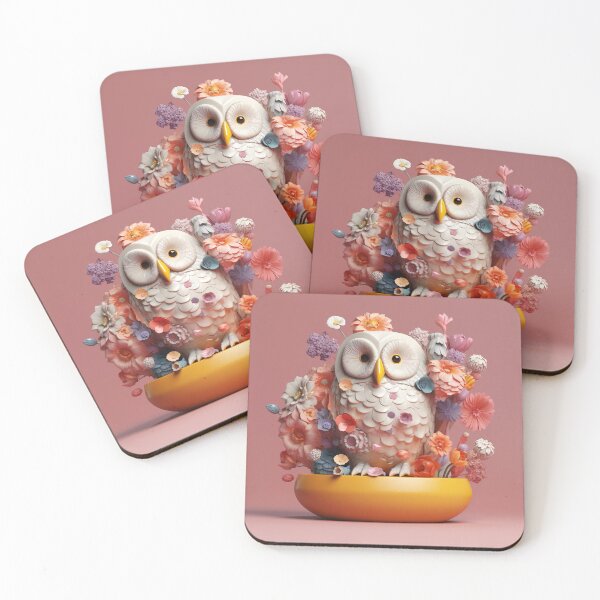 Item preview, White owl designed and sold by PoppinArtFox.