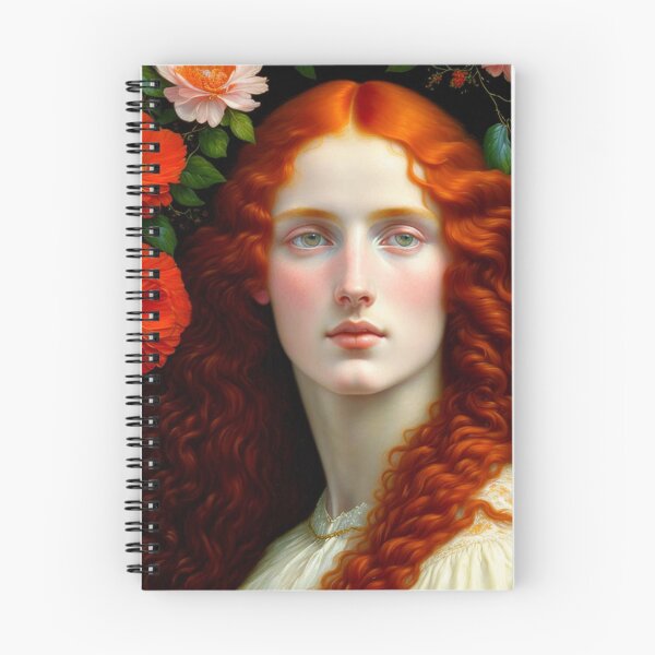 Item preview, Pre Raphaelite Oil Painting of a Young Beautiful Red Haired Woman designed and sold by KALEIDOSCOPE UK.