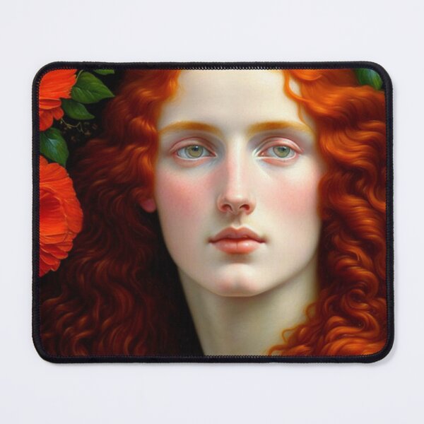 Item preview, Pre Raphaelite Oil Painting of a Young Beautiful Red Haired Woman designed and sold by KALEIDOSCOPE UK.