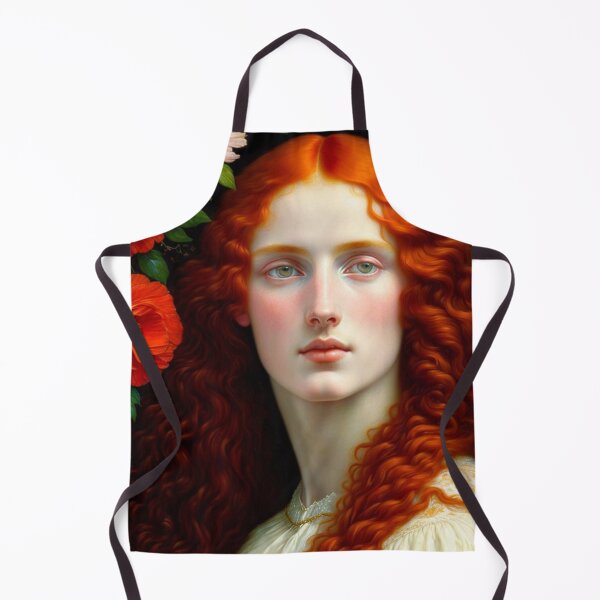 Item preview, Pre Raphaelite Oil Painting of a Young Beautiful Red Haired Woman designed and sold by KALEIDOSCOPE UK.