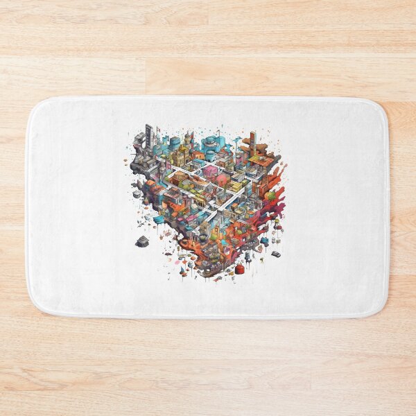 Item preview, Cool Graffiti Style City Map Pattern designed and sold by lessyun.