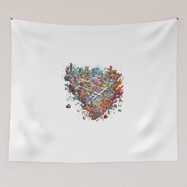 Item preview, Cool Graffiti Style City Map Pattern designed and sold by lessyun.