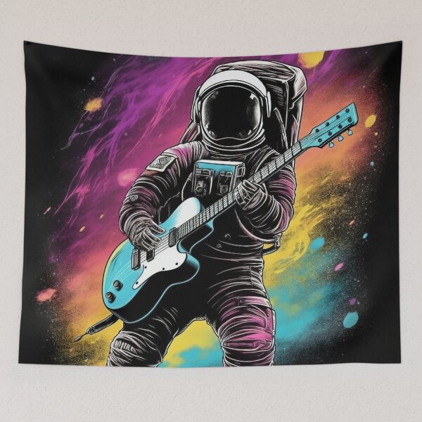 Item preview, Captain Tom - The guitar wizard in space designed and sold by Pixelboys.