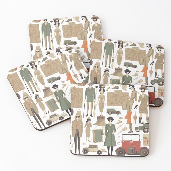 Item preview, Cool Vintage Fashion Element Pattern designed and sold by lessyun.