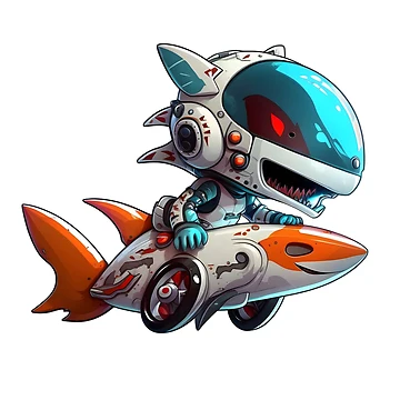 Artwork thumbnail, Robo Shark Rampage by RittiStudio