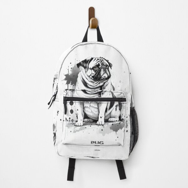 Item preview, Pug dog brush sketch by CallisC Arts designed and sold by CallisC-Arts.