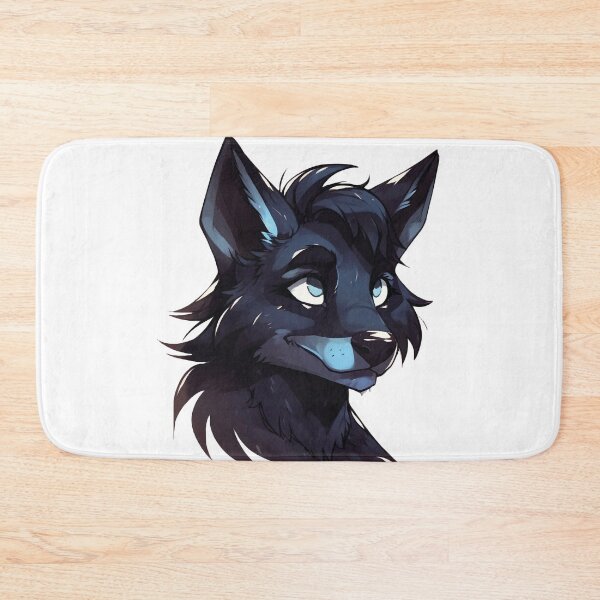 Item preview, Black Furry Wolf designed and sold by FurryKingdom.