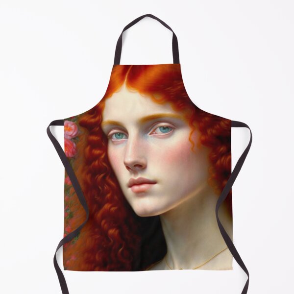 Item preview, Pre Raphaelite Oil Painting of a Beautiful Red Haired Young Woman designed and sold by KALEIDOSCOPE UK.
