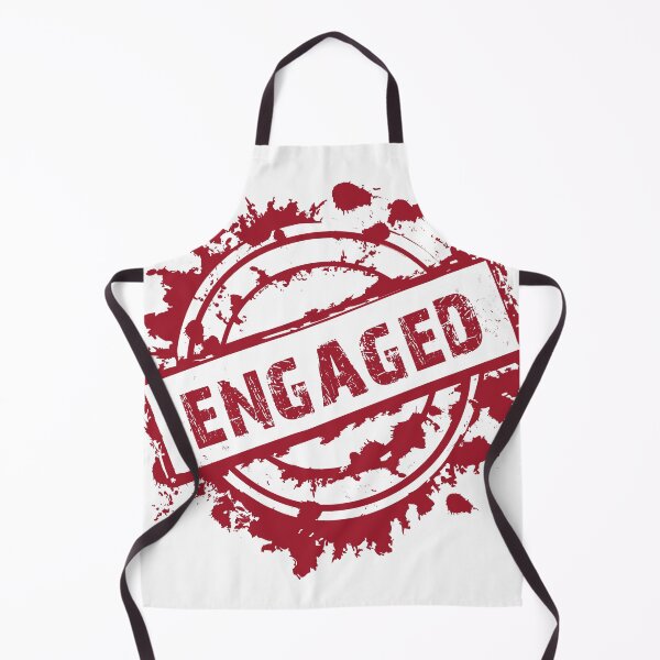 Item preview, Funny Red ENGAGED Stamp Mark Design designed and sold by origoo.