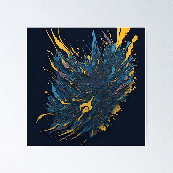 Item preview, Dynamic Energy Unleashed: A Fusion of Colours, Shapes, and Textures designed and sold by RedArtG09.