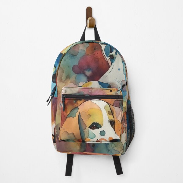 Item preview, Canine Extravaganza - Watercolor Dogs, Colorful 16" x 20" Artwork, Abstract Whispers, Bold Shadows, Amber, Aurora Punk Inspired, Home Decor designed and sold by stateofhuman.