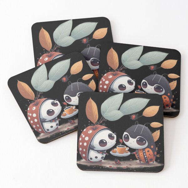 Item preview, Spring Coffee Date with Ladybugs designed and sold by hudaG.