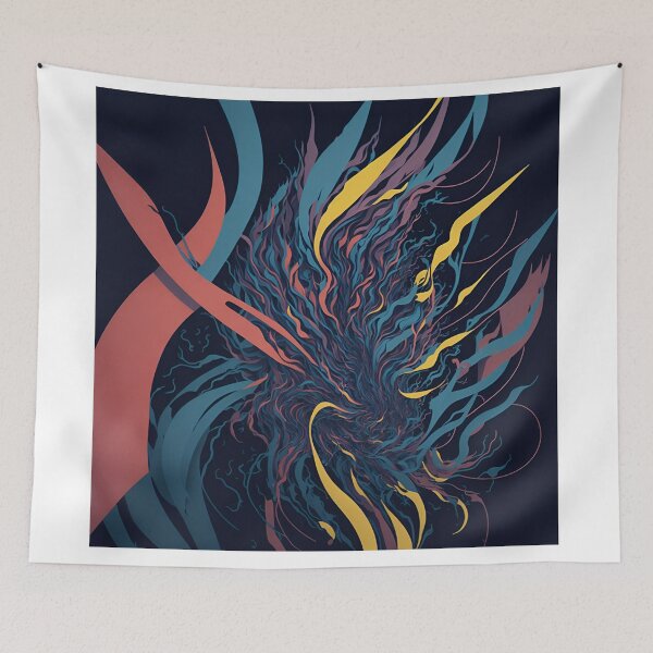 Item preview, Rhythm in Motion: A Thought-Provoking Poster of Artistic Fusion designed and sold by RedArtG09.