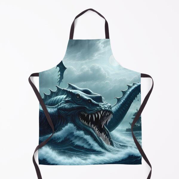 Item preview, Sea Monster Attacking Ship Under Moonlight designed and sold by worldofwhisper.
