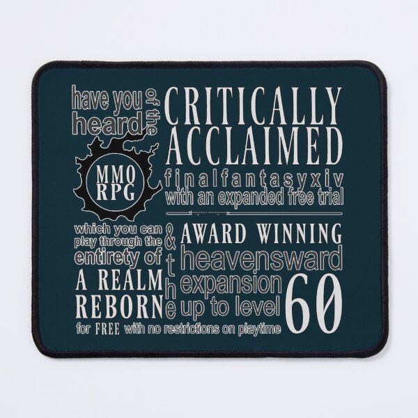 Item preview, Have you heard of the critically aclaimed mmorpg final fantasy xiv designed and sold by rowenamitchell9.
