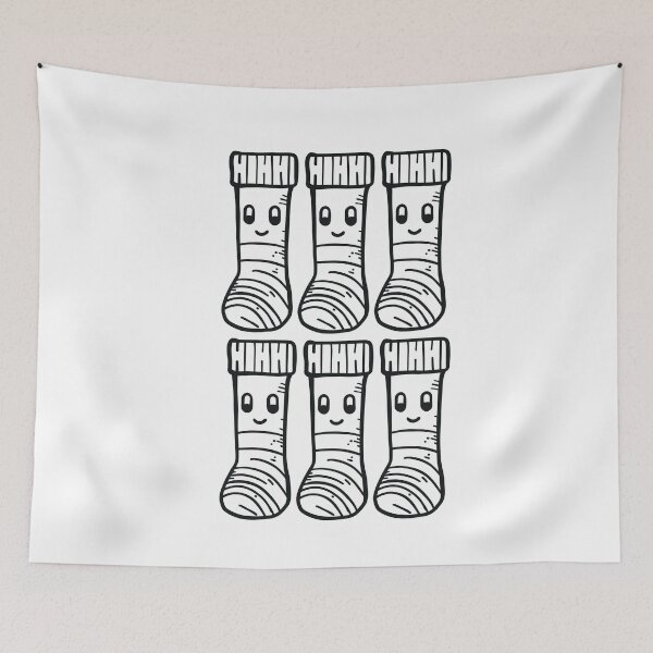 Item preview, DAY OF THE SAME COLOR SOCKS - CUTE AND HAPPY SOCKS MOTIFS BLACK designed and sold by Ascendence.