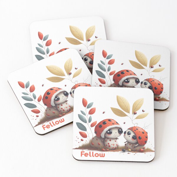 Item preview, Playful Ladybugs fellow Sharing a Cup of Joe designed and sold by hudaG.