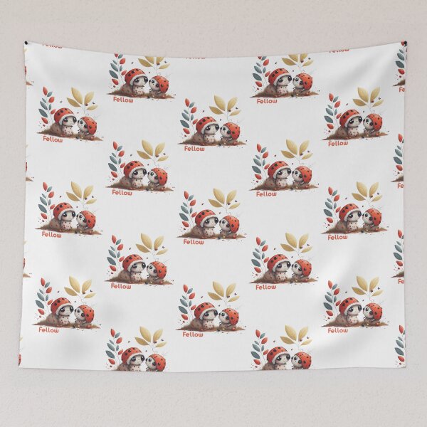 Item preview, Playful Ladybugs fellow Sharing a Cup of Joe designed and sold by hudaG.