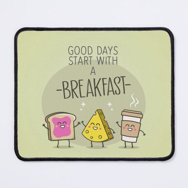 Item preview, Good morning start with a breakfast quote phrase designed and sold by MrBoneDesign.