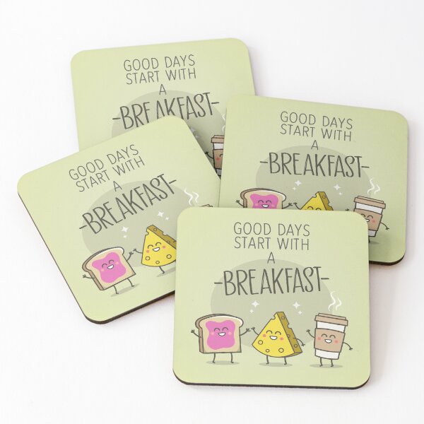 Item preview, Good morning start with a breakfast quote phrase designed and sold by MrBoneDesign.