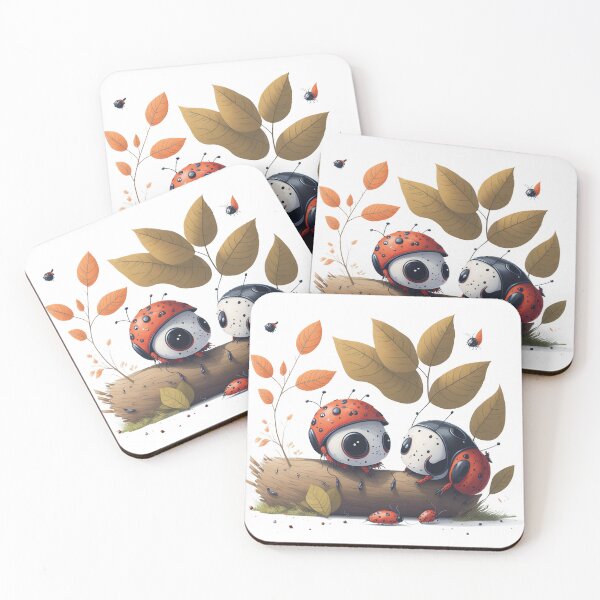 Item preview, Time with Two Ladybug Friends designed and sold by hudaG.