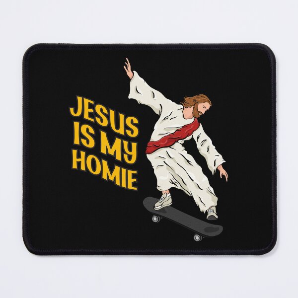 Item preview, Jesus Skateboarding - Jesus Is My Homie designed and sold by ChristlikeMerch.