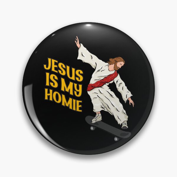 Item preview, Jesus Skateboarding - Jesus Is My Homie designed and sold by ChristlikeMerch.