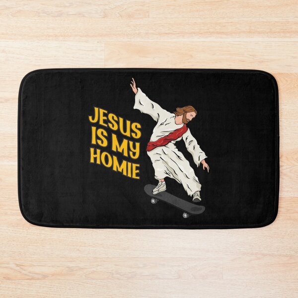 Item preview, Jesus Skateboarding - Jesus Is My Homie designed and sold by ChristlikeMerch.