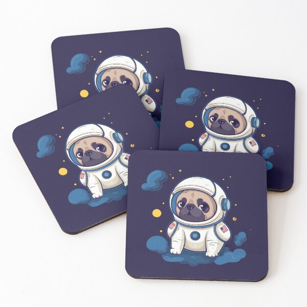 Item preview, Cute Pug Astronaut designed and sold by Maciej Krawczyk.