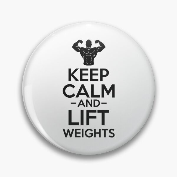 Item preview, Keep Calm and Lift Weights - Simple Black and White Lifting Quotes Sayings Meme Sarcastic Satire designed and sold by brianmiles25.