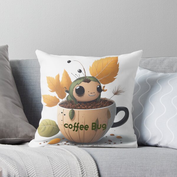 Item preview, Buzzing Spring Delight: Cute Bug on a Cup of Coffee designed and sold by hudaG.