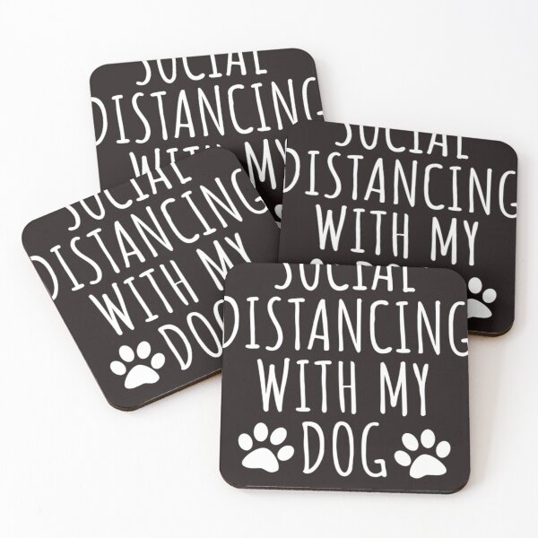 Item preview, Social Distancing With My Dog  designed and sold by KlaudiaHertzog.