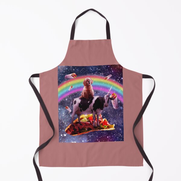 Item preview, Space Dog Riding Cow Unicorn - Taco &Amp; Burrito  designed and sold by KlaudiaHertzog.