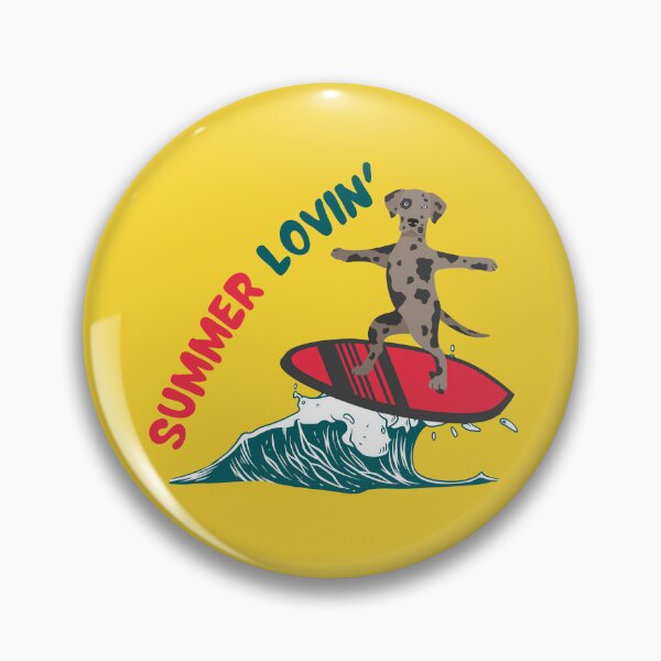 Item preview, Summer Lovin' with Catahoula Leopard Dog Surfing on Sea Wave designed and sold by SeasonalDogs.
