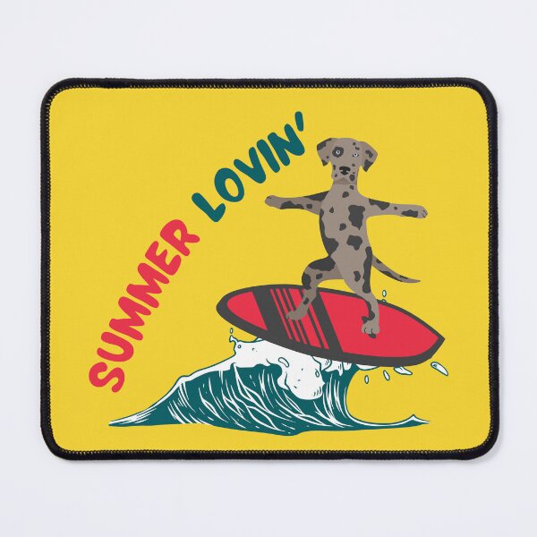 Item preview, Summer Lovin' with Catahoula Leopard Dog Surfing on Sea Wave designed and sold by SeasonalDogs.