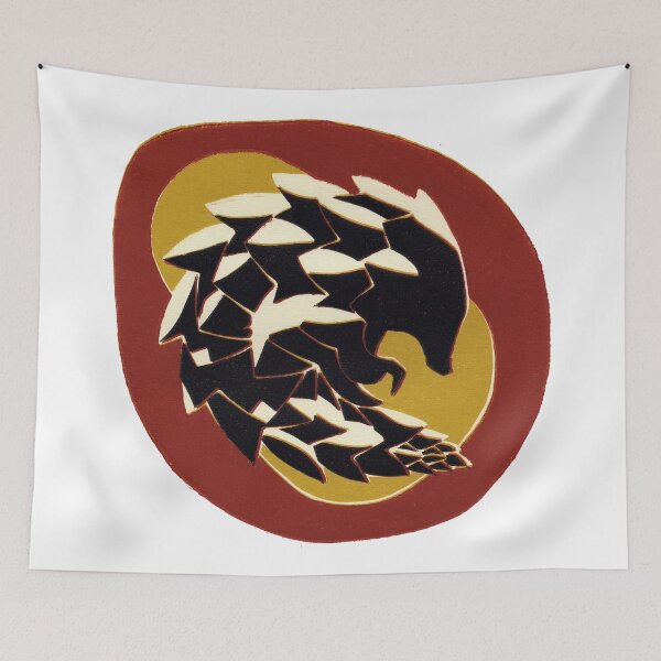 Item preview, Pangolin Linocut designed and sold by tees4weebs.