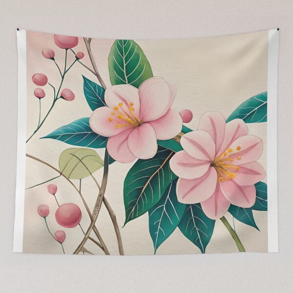 Item preview, Jasmine Flowers Watercolor Art designed and sold by Uday24.