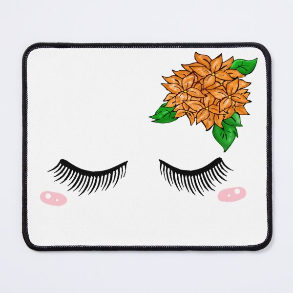 Item preview, Cute Close Eyelash with flowers designed and sold by TalesTheCreepy.