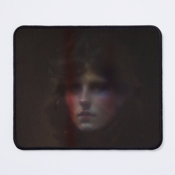 Item preview, Very Dark Oil Painting Portrait of an Enigmatic Young Woman designed and sold by KALEIDOSCOPE UK.