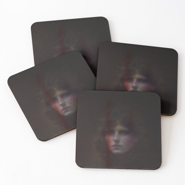 Item preview, Very Dark Oil Painting Portrait of an Enigmatic Young Woman designed and sold by KALEIDOSCOPE UK.