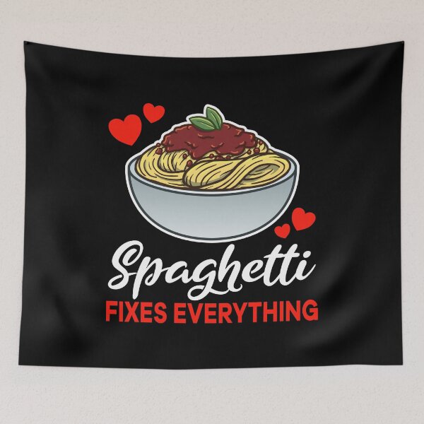 Item preview, Spaghetti Bolognese fixes everything saying designed and sold by jonmlam.