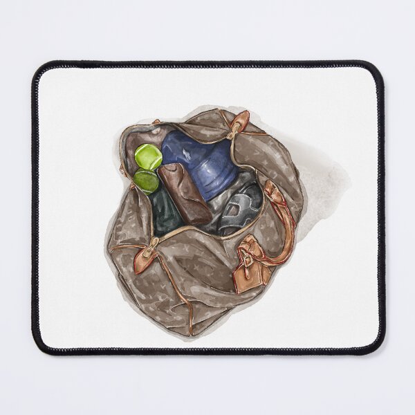 Item preview, watercolor luxury luggage designed and sold by blackcatgraphic.