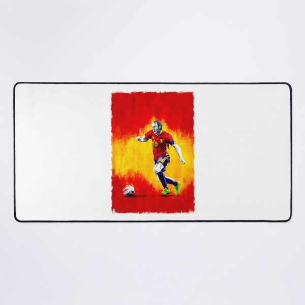 Item preview, Andrés Iniesta - Spain Football Artwork designed and sold by barrymasterson.