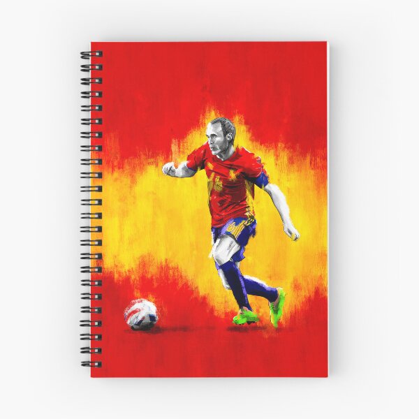 Item preview, Andrés Iniesta - Spain Football Artwork designed and sold by barrymasterson.