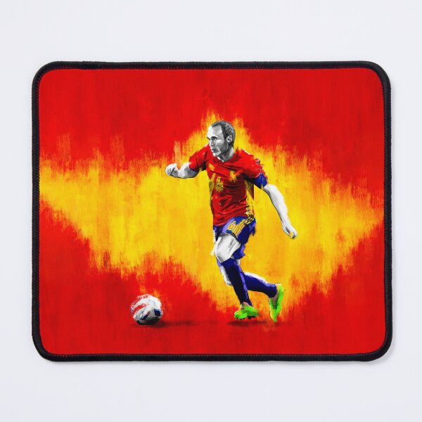 Item preview, Andrés Iniesta - Spain Football Artwork designed and sold by barrymasterson.